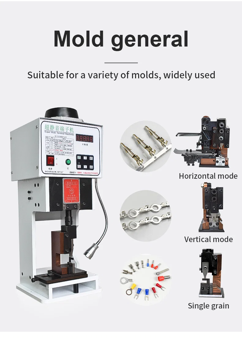 OTP terminal crimping molds, OTP horizontal mode, wire crimping machine applicator, die for terminal machine قوالب العقص الطرفية OTP ، الوضع الأفقي OTP ، قضيب آلة العقص الأسلاك ، يموت للآلة الطرفية