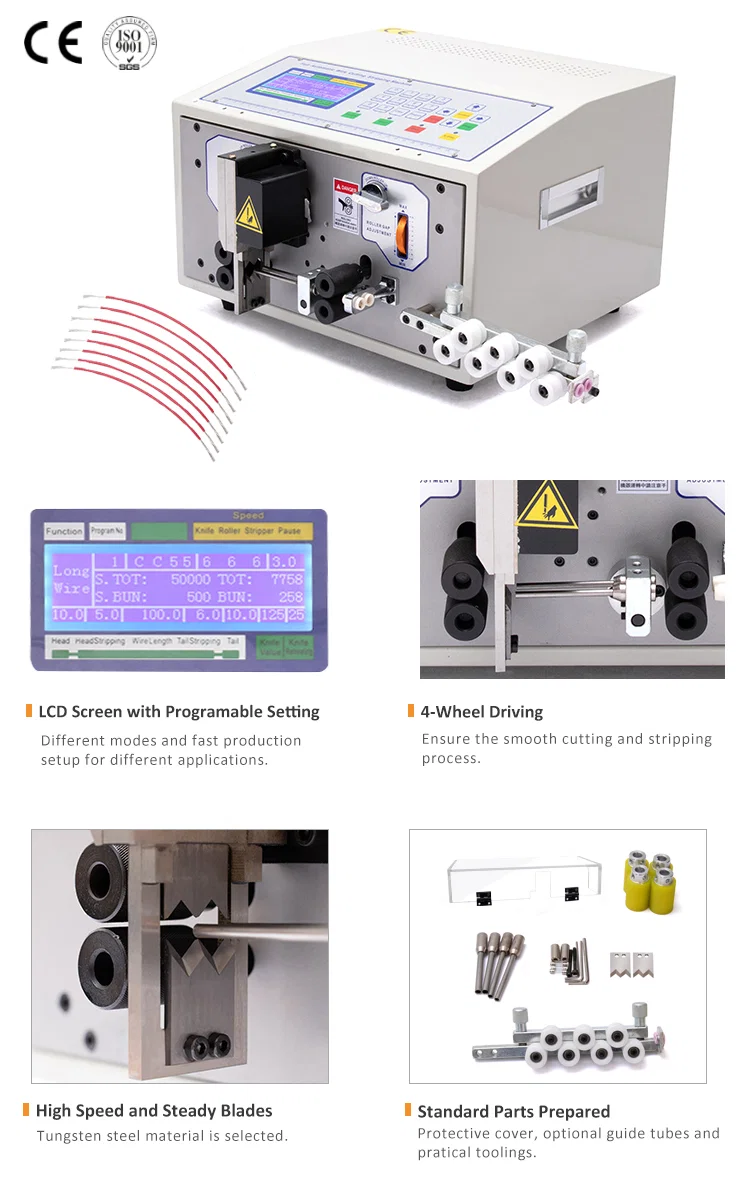Double feeding wires stripping machine, Double line Wire Cutting Stripping Machine, Electrical Wire Stripping Machine, Cable Cutting Stripping Machine آلة تجريد أسلاك التغذية المزدوجة ، آلة تجريد قطع الأسلاك ذات الخط المزدوج ، آلة تجريد الأسلاك الكهربائية ، آلة تجريد قطع الكابلات