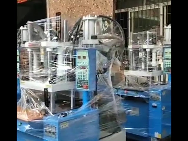 DC Plug Wire Insert Injection Molding Machine 15-T Vertical PVC-TPE-PP Plastic Molding