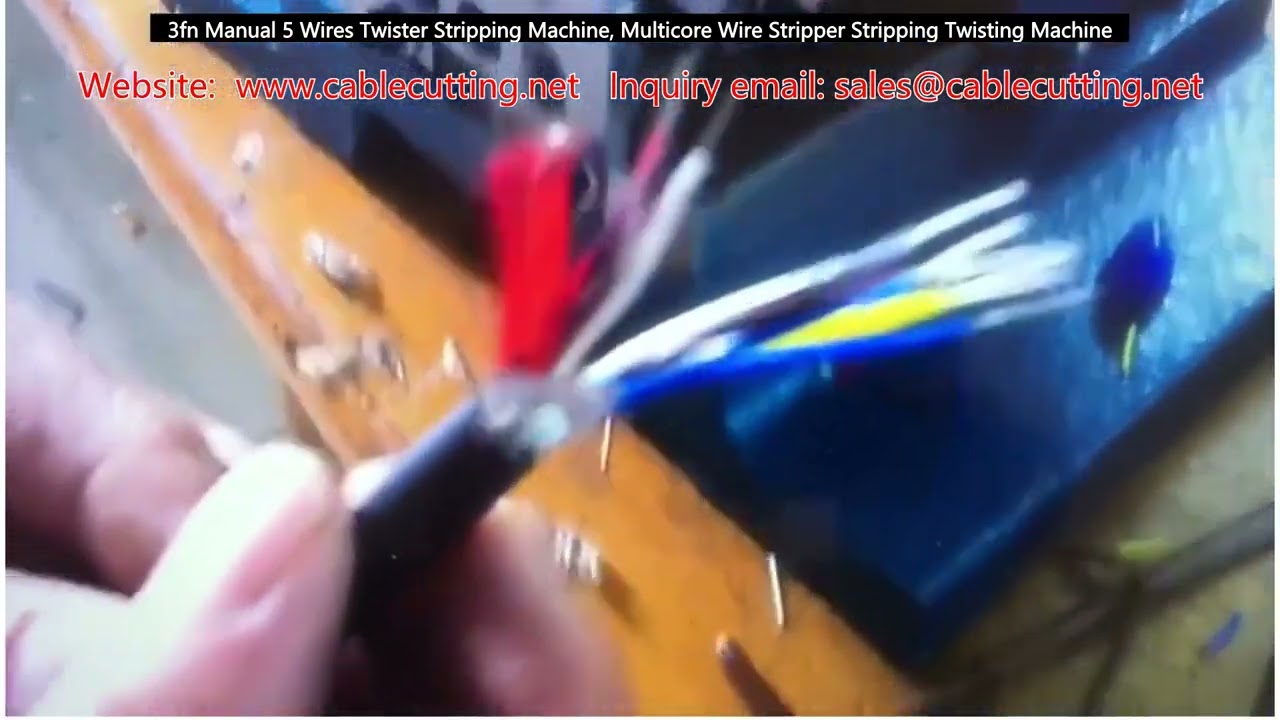 3FN Manual 5-Wire Twister Stripping Machine, Multicore Wire Stripper and Twisting Machine
