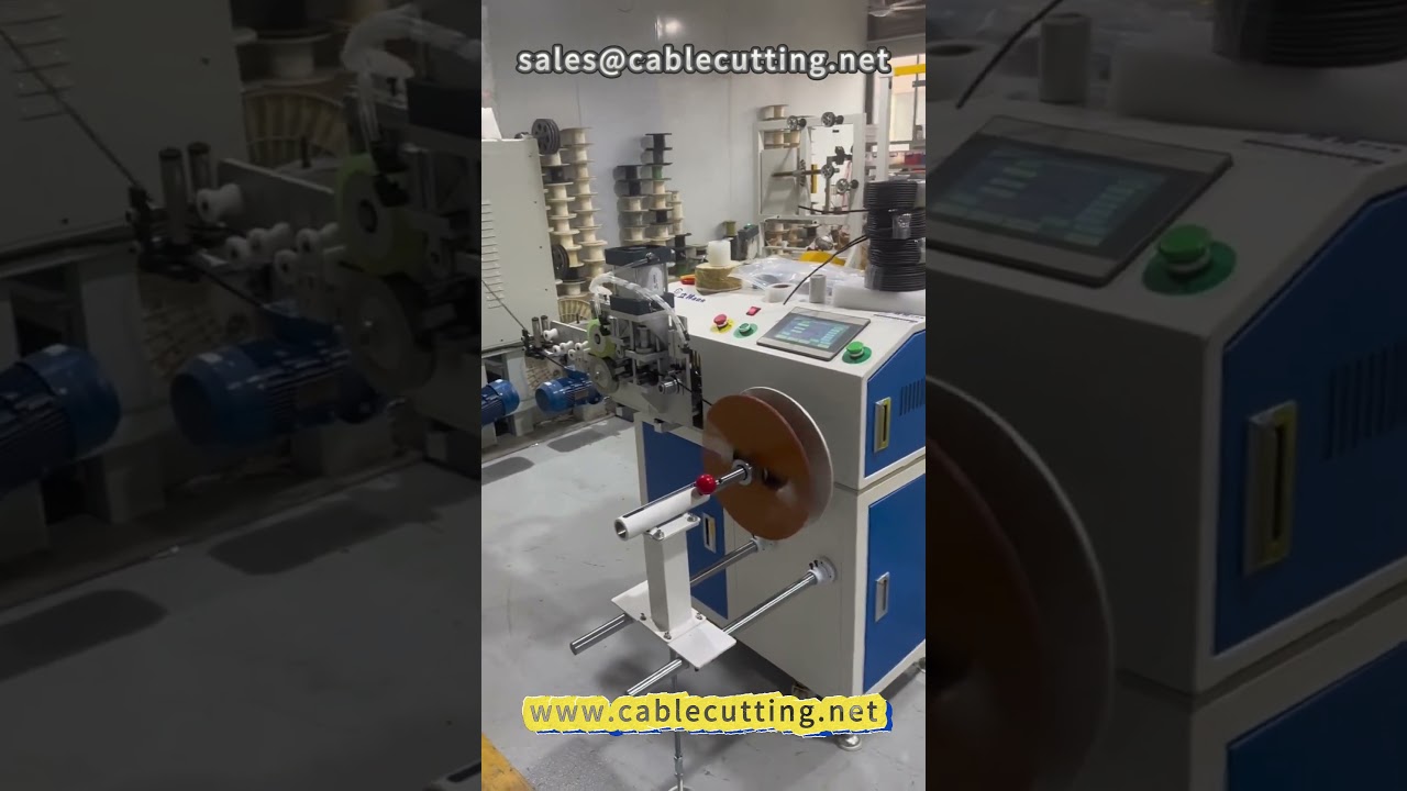 ماكينة لف وقطع الأسلاك بطول 84 متر – مثالية للأحجام الكبيرة والصغيرة #أسلاك وكابلات