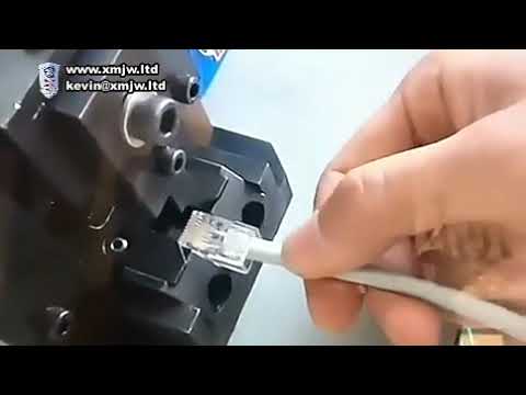 آلة تجميع RJ45 ووصل الألياف الضوئية وكبس كابلات الشبكات والهاتف - إصدار متطور