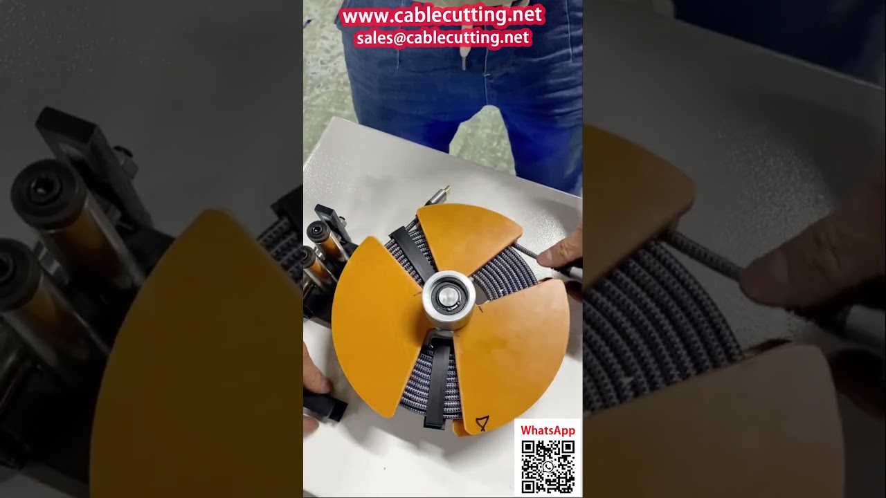 آلة لف كابل HDMI بطريقة البانكيك المسطح – مثالية لتغليف أمازون