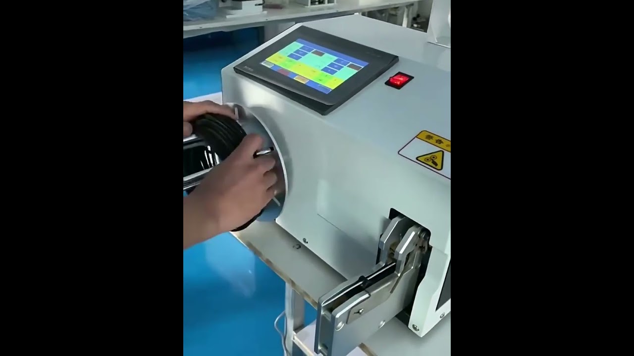 آلة لف وربط الأسلاك الأوتوماتيكية 2 في 1 – شاشة تعمل باللمس لتجميع كابلات USB وكابلات الطاقة
