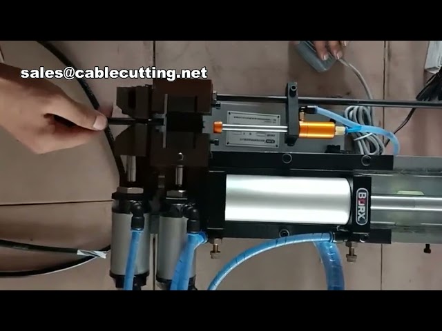 Multi-Core Gas & Electric Wire Stripping and Cutting Machine | Pipe Line Peeling