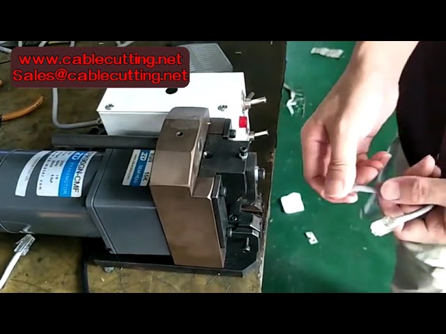 Automatic 8P8C Network LAN Internet Wire Crimping Machine for RJ45 RJ11 Cat6 Cable