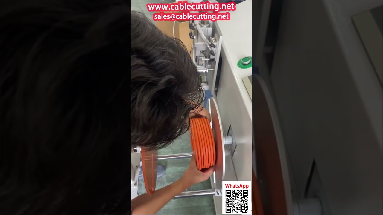 Coiled Power Cord Winding and Counting Machine for Sheathed Cables