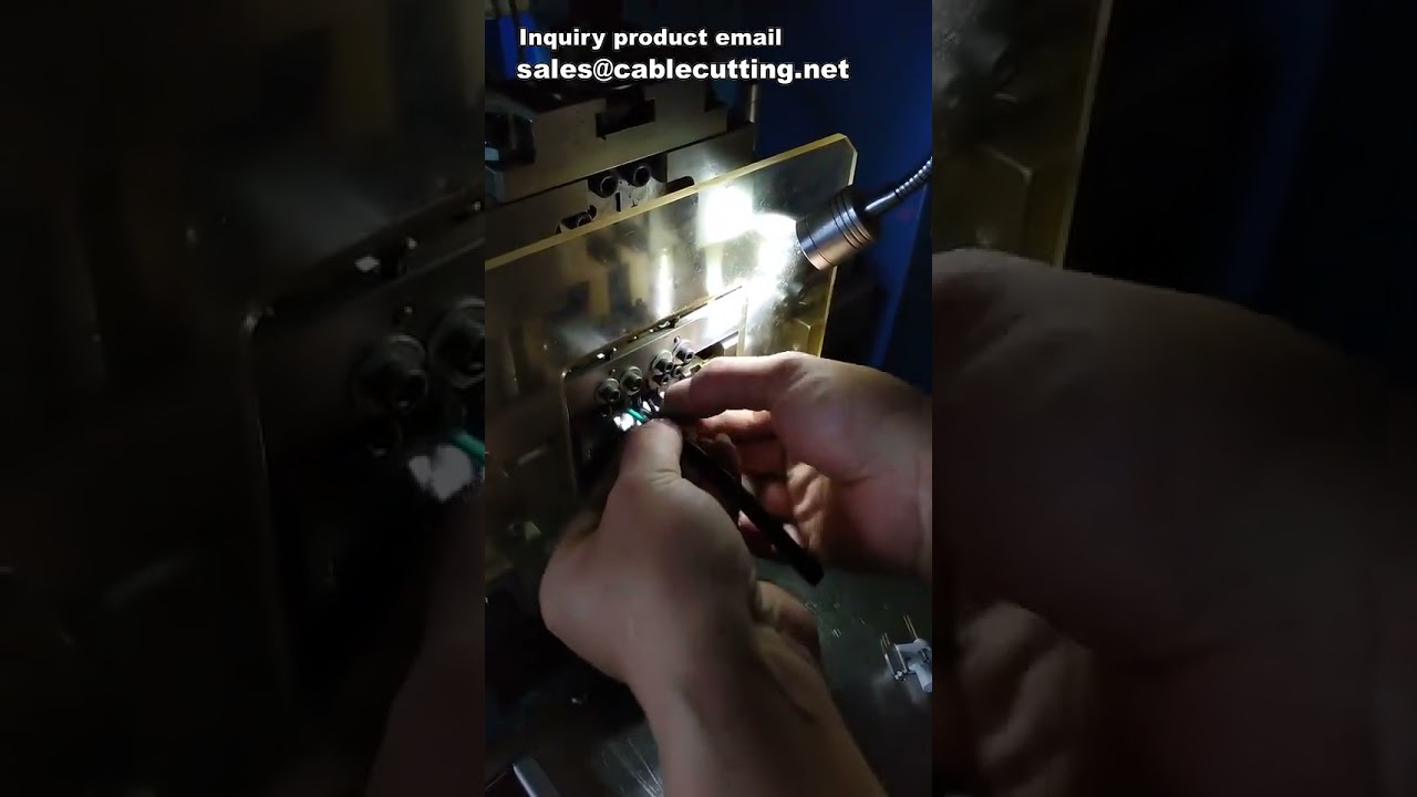 French Power Plug Crimping Machine for Cable Assembly